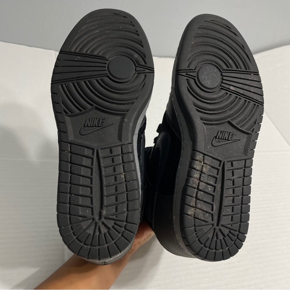 Size 8.5 Women’s - Nike Dunk Sky High Black Metallic Hidden wedge Hematite W - Picture 14 of 14